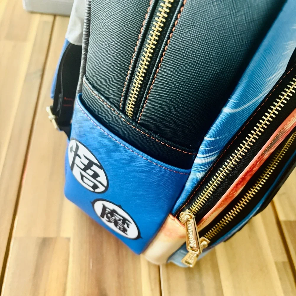 Dragonball Z x Loungefly collab - triple pocket mini backpack NWT - Picture 2 of 5